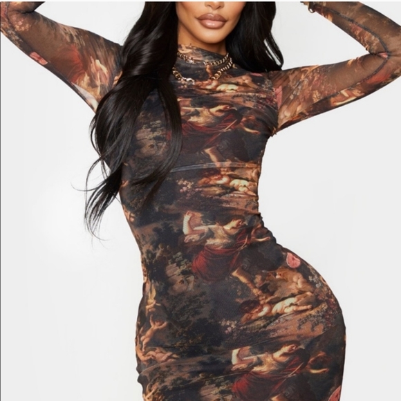 PrettyLittleThing Body Con Mini Long Sleeve 4 - Picture 10 of 13